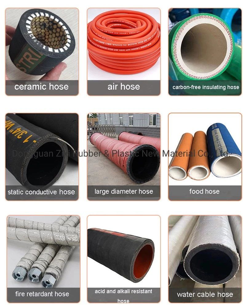 Industrial Braided Hydraulic Pressure Oil Resistant Vacuum Rubber Hydraulic Hose