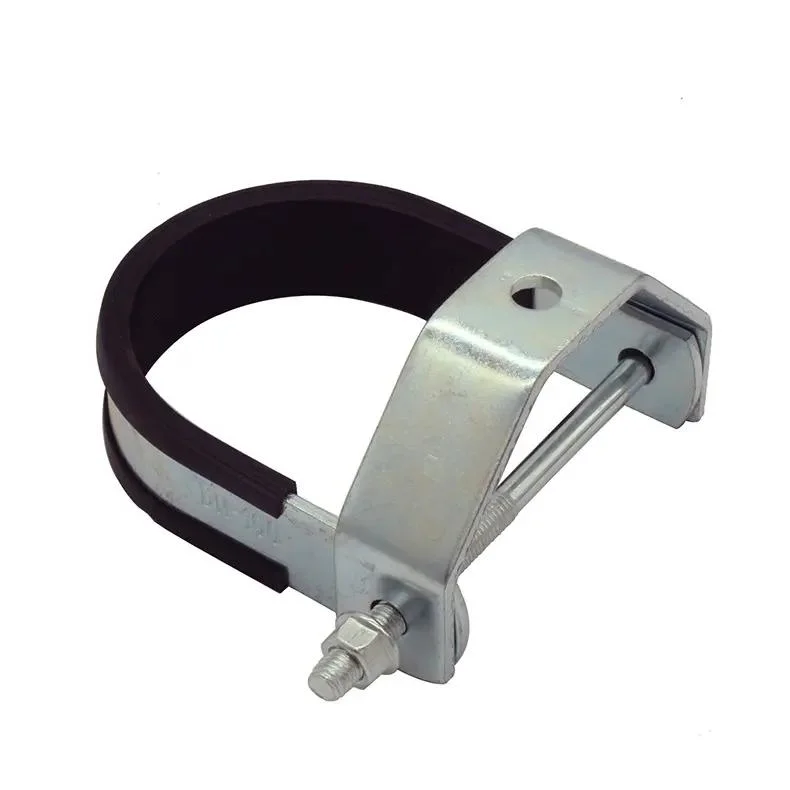 Galvanized Half-Covered Rubber Hose Clamp/Various Types of Throat Hoops