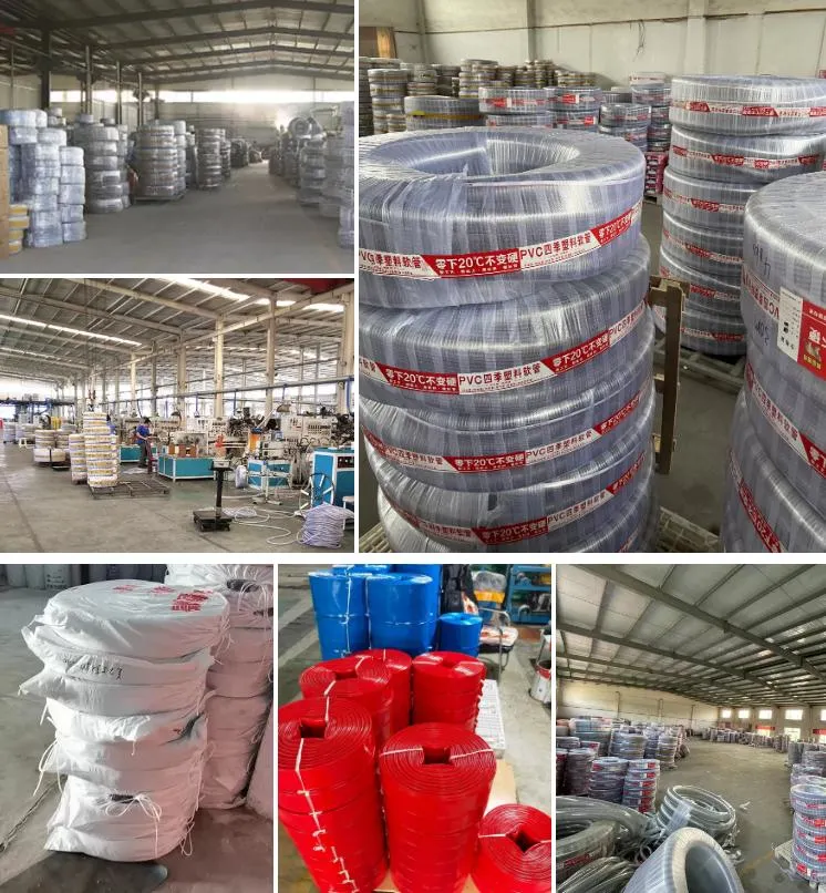 PVC Water Pipe for Water Pump Transparent Flexible Spiral Suction Pipe