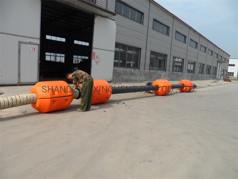 Orange Color Floating Pontoon Dredging Floats for Black Dredging HDPE Pipe