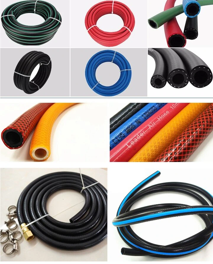 High Pressure PVC &amp; Rubber Hybrid Black Air Hose Pipe 3/8 1/2 3/4 1 Inch 20bar 40bar for Water Fuel Oil Pump Compressor