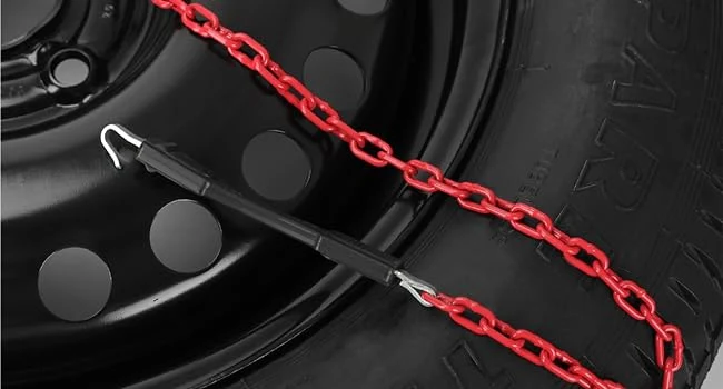 Snow Chain for SUV Truck Pickup Passenger Car, Anti-Skid Tire Chain, Universal Adjustable Portable Emergency Traction Tire Chain