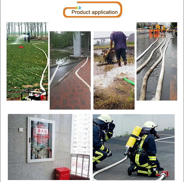 2.5inch 63mm 40mm 75mm 100mm 110mm 150mm PVC Lining Fire Fighting Hose Canvas Water Hose