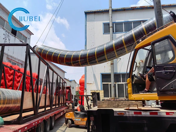 Self Floating Flexible Rubber Hose Pipe 20 Inch 40 Feet Rubber Hose for Sand Mud Slurry Dredging