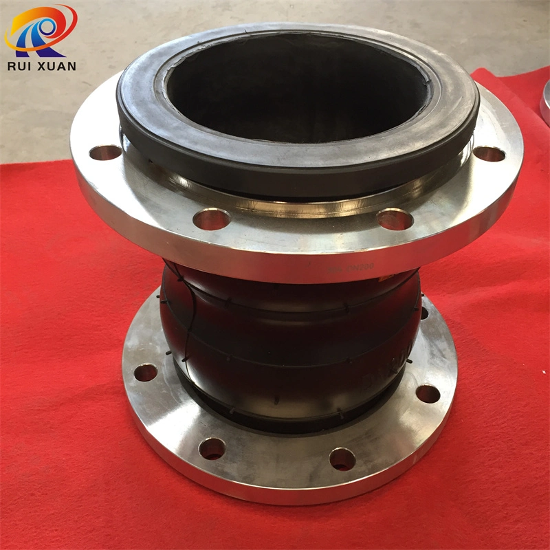 Pipe Compensator Two Ball Rubber Expansion Joint with 304 Stainless Steel Flange