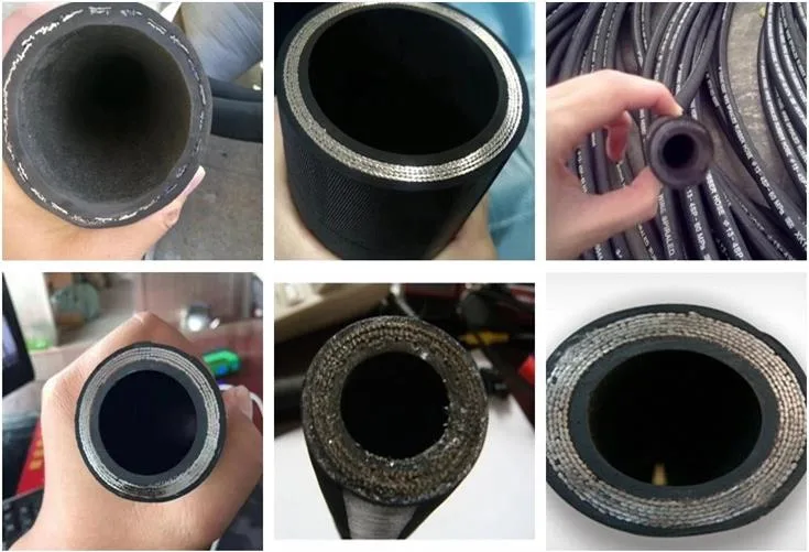 Hydraulic Rubber Hose NBR Rubber Braided Diesel Oil Heat Resistant Fuel Hose