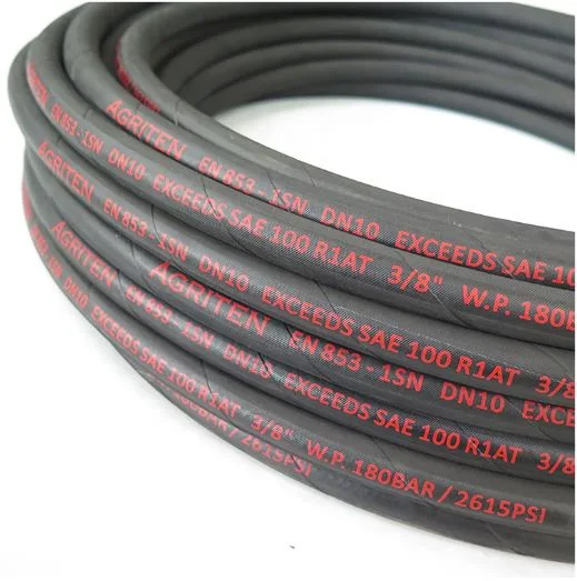 High Tensile Steel Wire Braiding Hydraulic Hose SAE 100 R1 at/DIN En853 1sn for Medium Pressure Hydraulic Lines