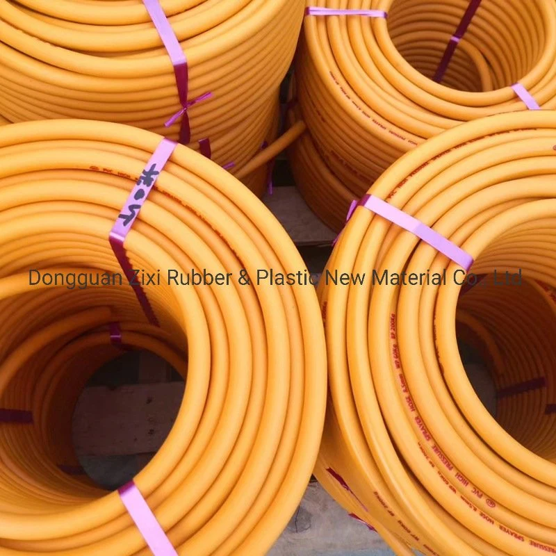 Oil Resistant Yellow Blue Red Color Flexible Wire Braided Rubber Hose for Oxygen Acetylene Delivery