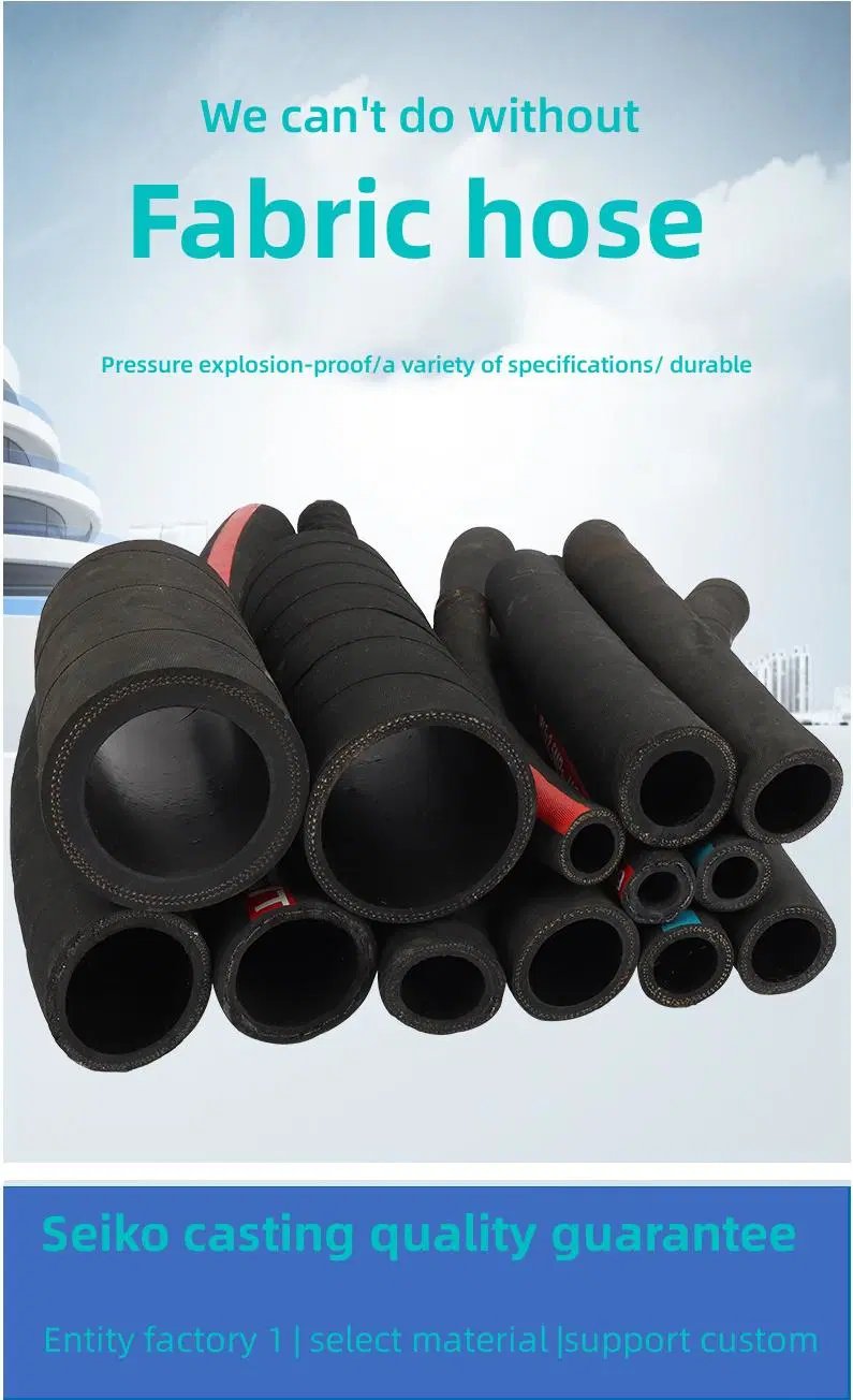 Oil Delivery with Black Cord, Rubber Hose with Fabric Surface Rubber Hose