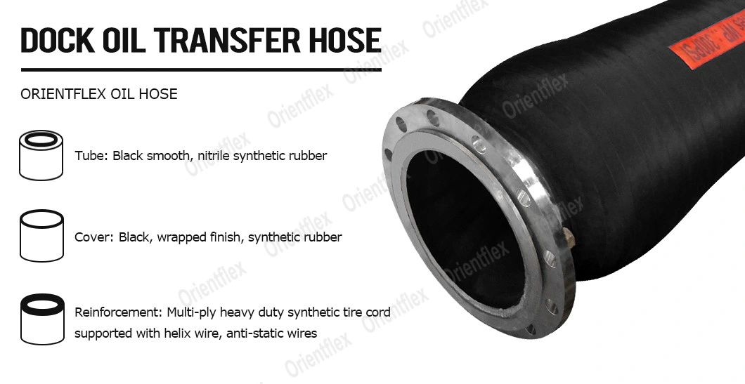 Fuel Petroleum Loading and Unloading Suction Oil Hose for Dock