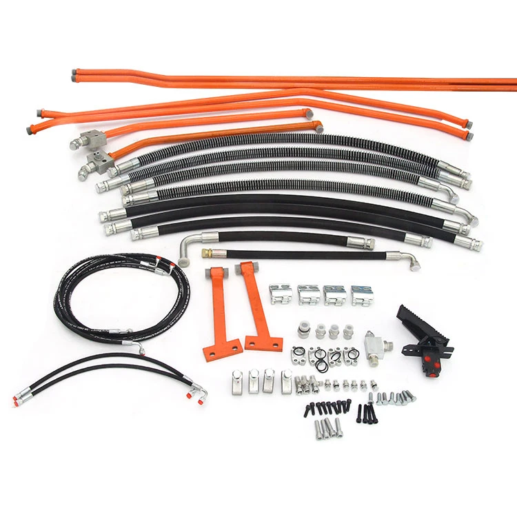 Excavator Hydraulic Breaker Piping Line Kits Pipe Clamp Aux Hydraulic Oil Hose Piping for Sk135sr Sk140 Sk200