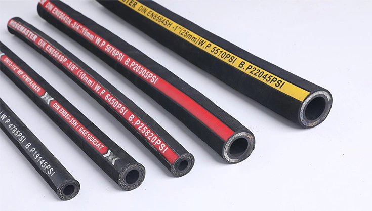 R1 R2 R3 R4 4sh 4sp Flexible Hydraulic Rubber Hose for Earth-Moving Mining Excavator and Marine System