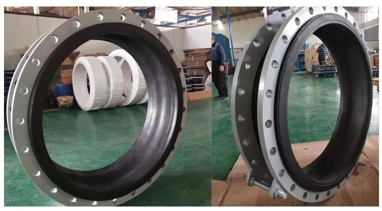 DN32-DN1800 Flanged Rubber Expansion Joint on Stock Bellow