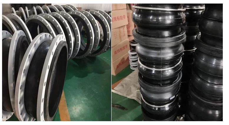 DN32-DN1800 Flanged Rubber Expansion Joint on Stock Bellow