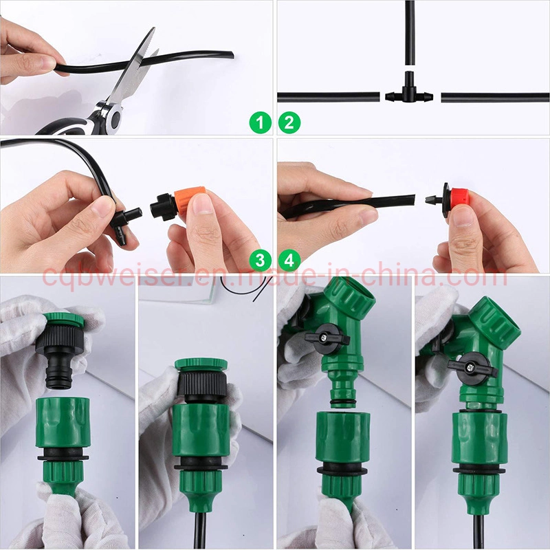 Adjustable Dripers Automatic Watering Garden Hose Micro Drip Watering Kits