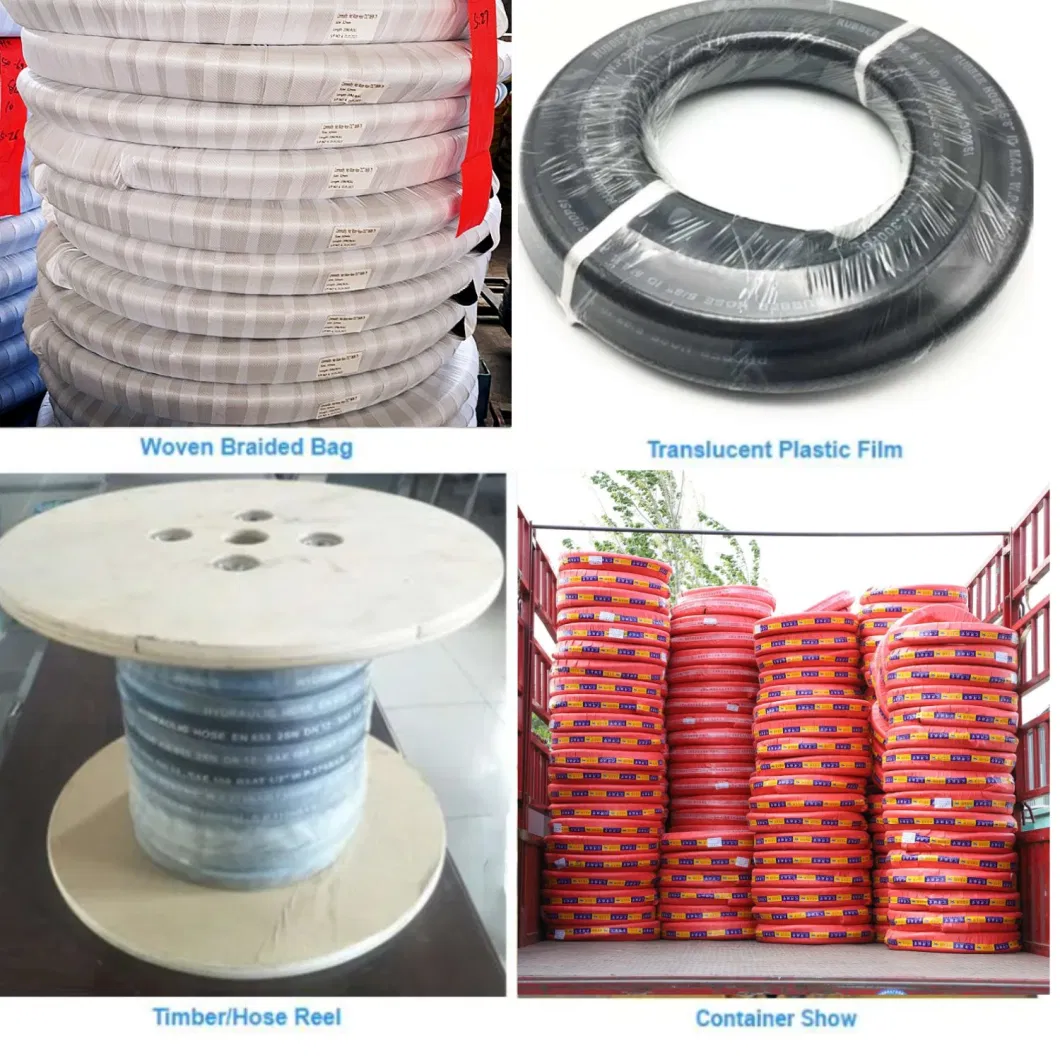 Wire Braided Fluid Hose Media Mineral and Biological Oils Glicol-Water Based Water Lubricants