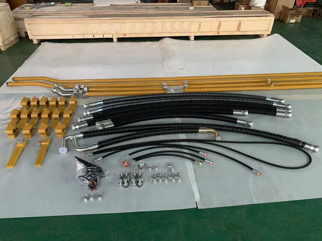 Excavator Hydraulic Breaker Piping Line Kits Pipe Clamp Aux Hydraulic Oil Hose Piping for Sk135sr Sk140 Sk200