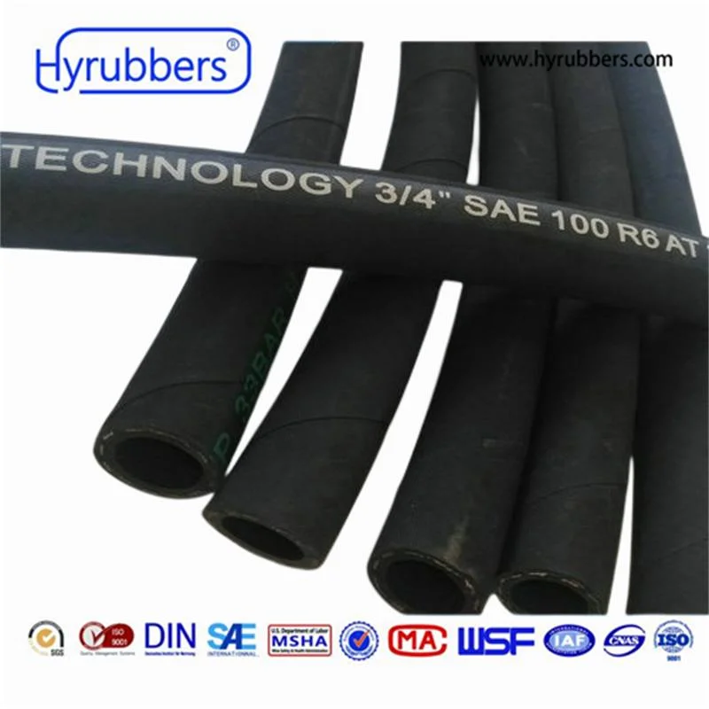 Abrasion Oil Resistant Flexible Hydraulic Rubber Hose R3 R6