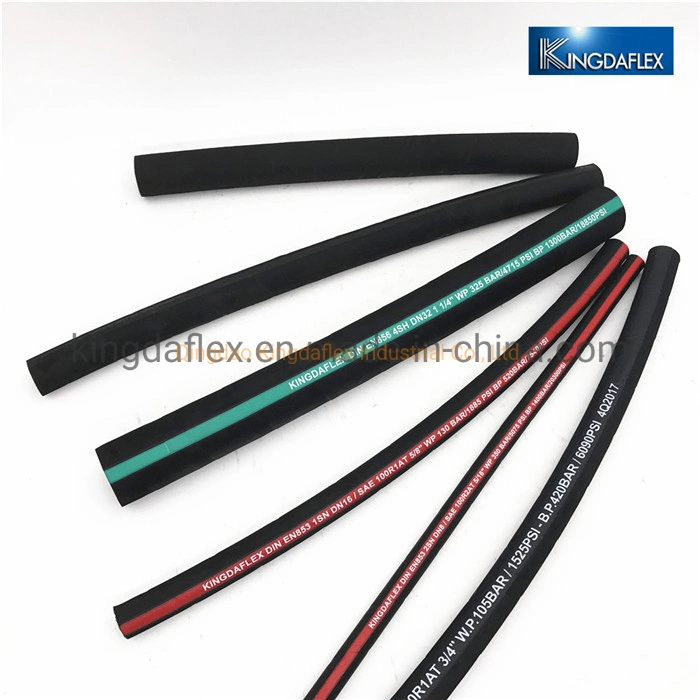 R1at/1sn/R2at/2sn Oil Resistant Flexible High Pressure Rubber Hydraulic Hose