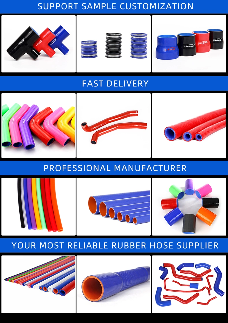 Universal Oil Resistant Truck Intercooler Turbo Intake Rubber Tube Silicone Hose
