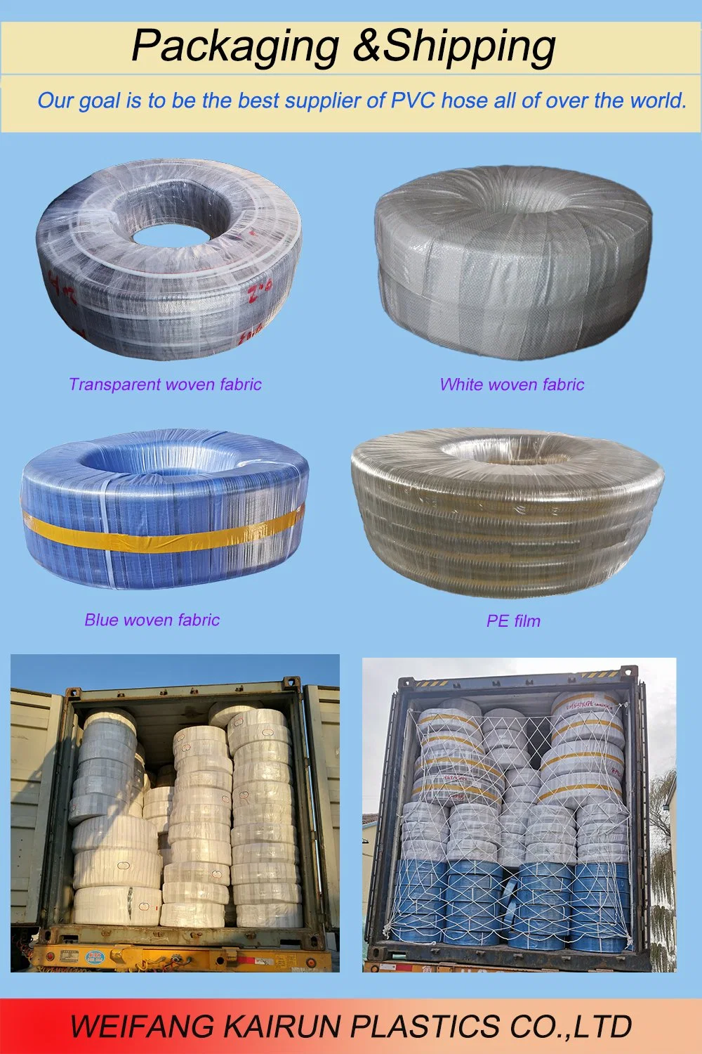 Anti-UV Clear PVC Water Oil Delivery Transparent Spiral Steel Wire Reinforced Flexible Hose Pipe