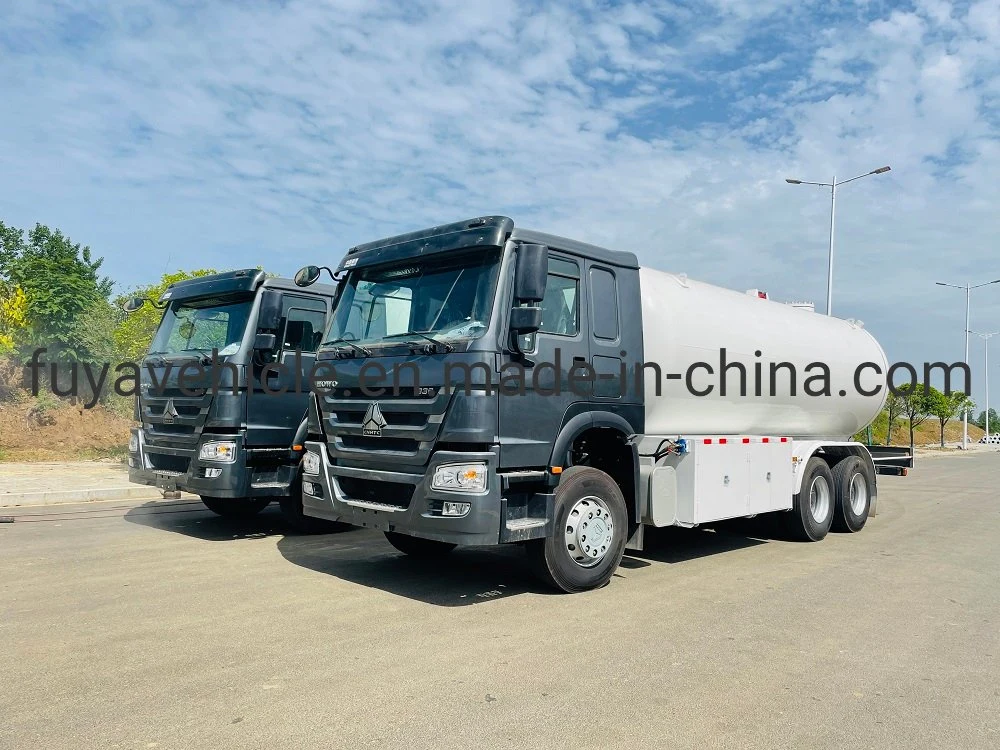 210HP Dongfeng 20000liter Used 10mt LPG Road Tanker with Flow Meter