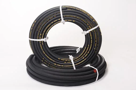 Wire Braid Oil Resistant Rubber Pikes Hydraulic Hose for Excavator