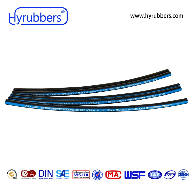 SAE 100 R1at Oil Resistant Synthetic Hydraulic Rubber Hose