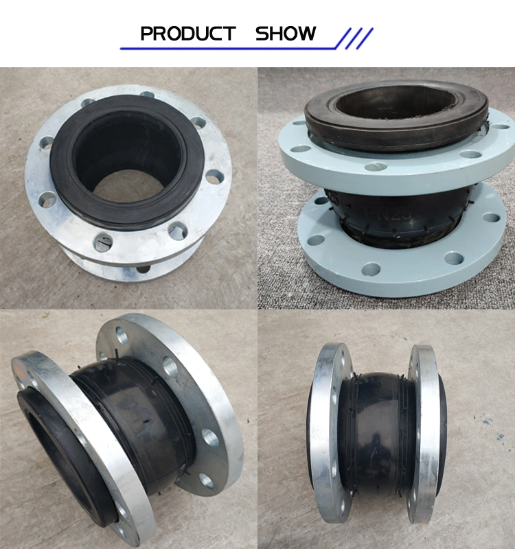 Flexible Bellow Anti-Vibration Stainless Steel Flange Single Ball Rubber Joint