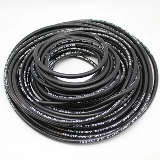 3/8 Inch SAE J30R7 Spec Hose Black Rubber Hoses Fuel Line for Automotive