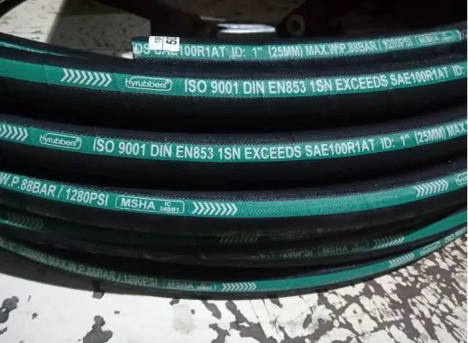 Flexible Hose SAE 100 R1 at/DIN En853 1sn Steel Wire Braiding Hydraulic Hose for Tractor