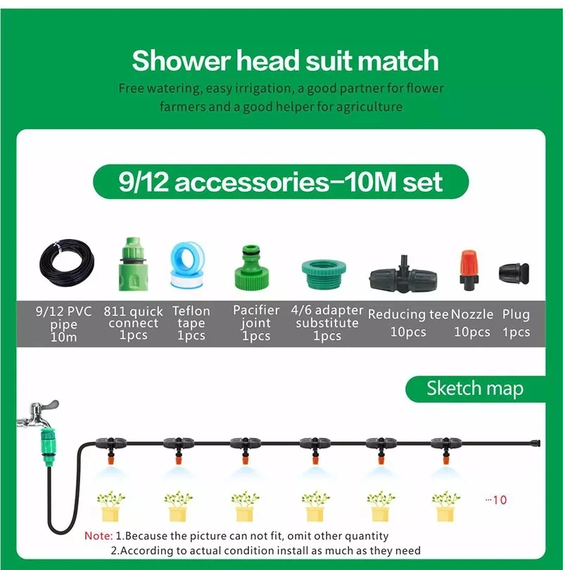 Flexible Rubber Garden Soaker Heavy-Duty 30m Garden Soaker Hose Kit