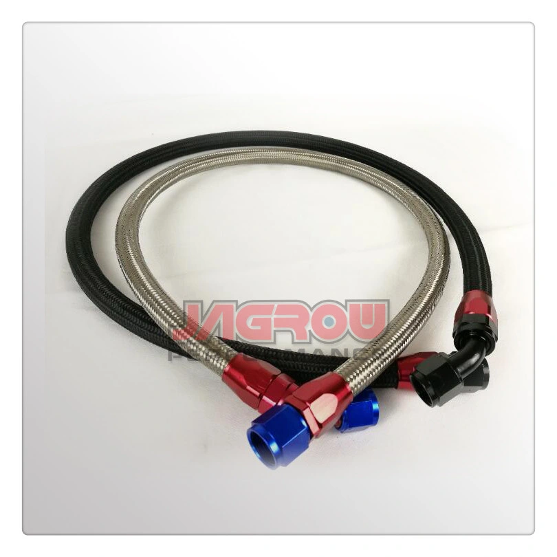 1.4 Meter Length Stainless Steel Oil Hose with Red Fitting