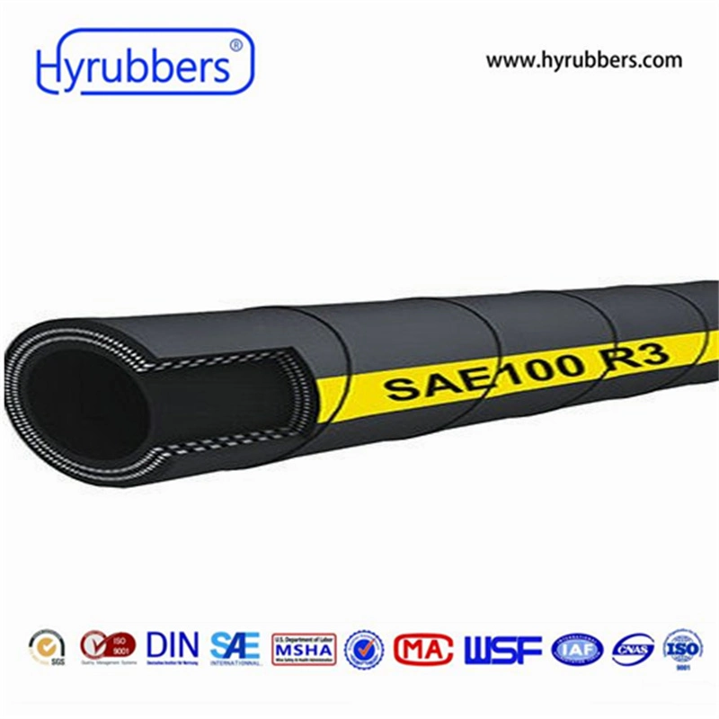 Abrasion Oil Resistant Flexible Hydraulic Rubber Hose R3 R6