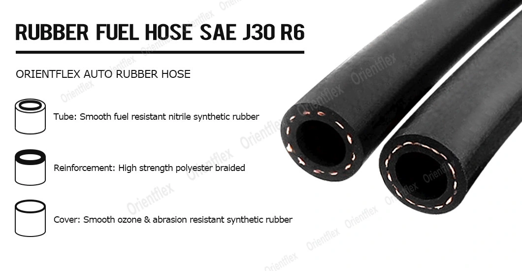 Best High Temp SAE J30 R9/SAE J30r6 Fuel Diesel Line Hose