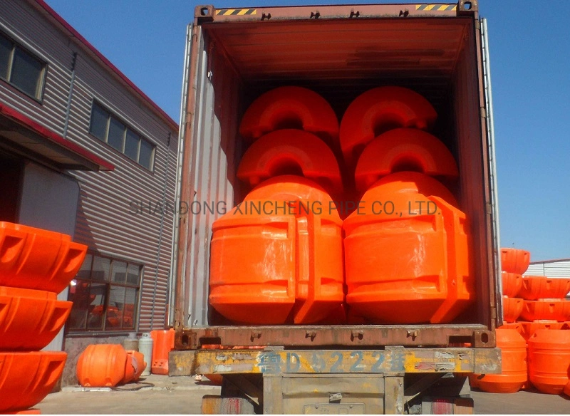 Orange Floats for Floating Dredger Pipes