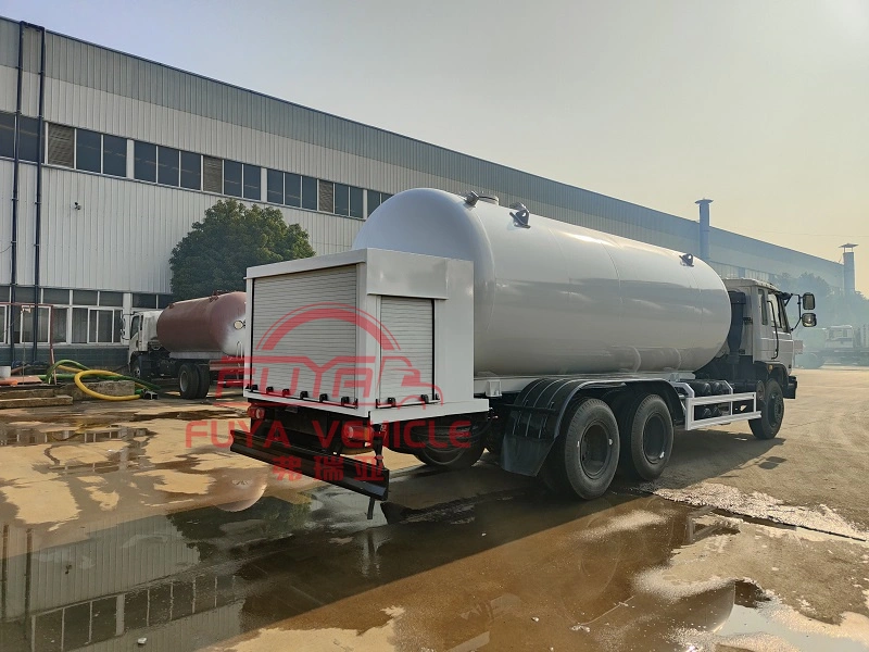 210HP Dongfeng 20000liter Used 10mt LPG Road Tanker with Flow Meter