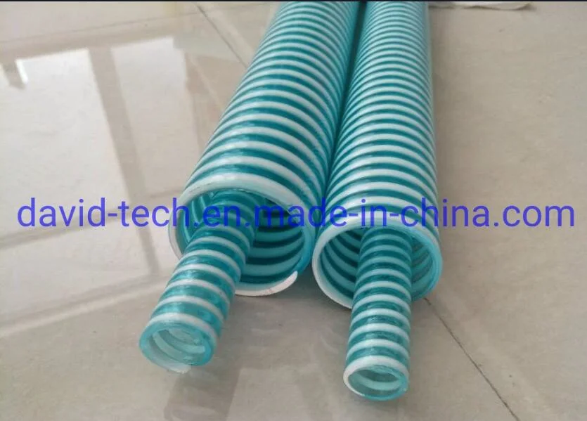 PVC Flexible Spiral Steel Wire Fiber Reinforced Water LPG Air Oil Delivery Transparent Polyester Pipe