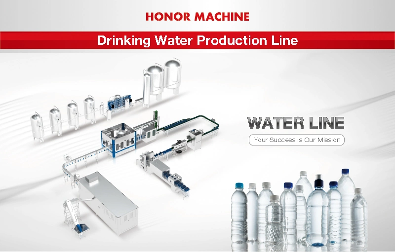 Ce Certified Complete Liquid Bottled Filling Packaging Line/Automatic Drinking Pure Water Flavored Juice Soda Drink Bottle Blowing Filling Labeling Machine