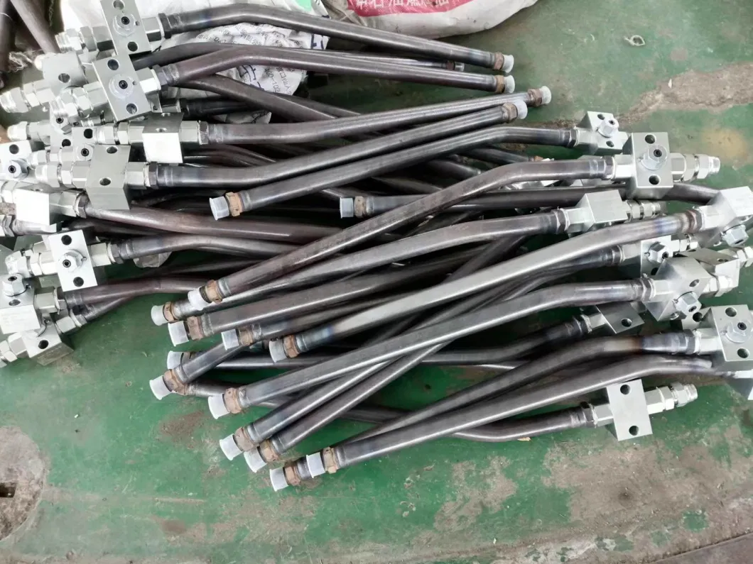 Excavator Aux Piping Hydraulic Breaker Hammer Oil Pipeline Steel Hose Pipe Line Manufacturer