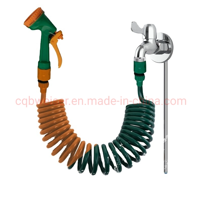 Factory Wholesale Spray Gun EVA Recoil Hose Reinforced Water Hose