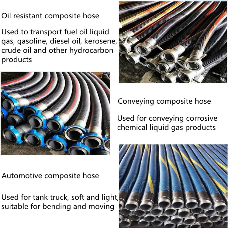 Industrial Oil Delivery Petroleum Composite Hose 2inch 4 6 8 10inch 12inch LPG Composite Hose for Oil Power Liquefied Petroleum Gas Transfer