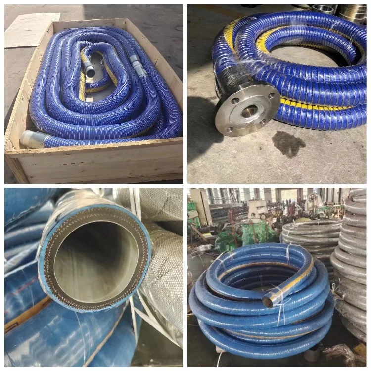 Rubber Products Marine Wet Exhaust Hose Water Pump Hoses Concrete Delivery Water Oil Slurry Suction Flexible Rubber Hose