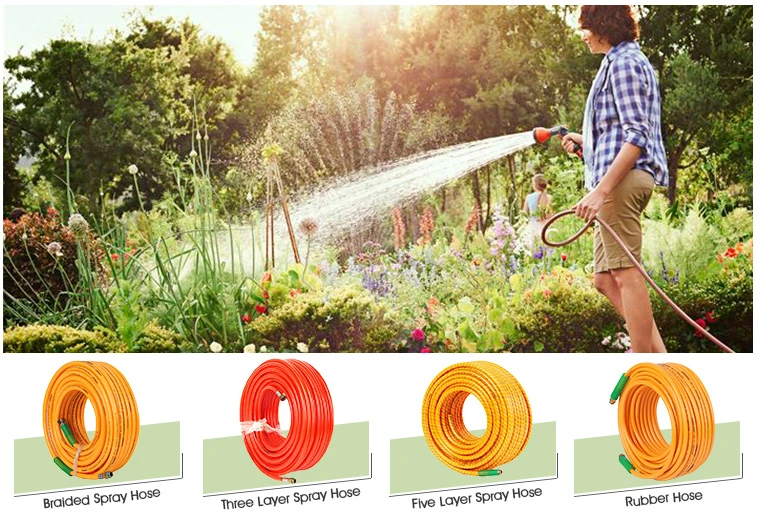 8*10*50 Transparent Garden Hose Pipes for Lawns, Boat Hose, Flexible and Durable