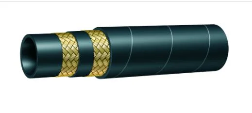 Steel Wire Braid Hydraulic Hose/SAE 100r2at Oil Resistant Excavator Hose