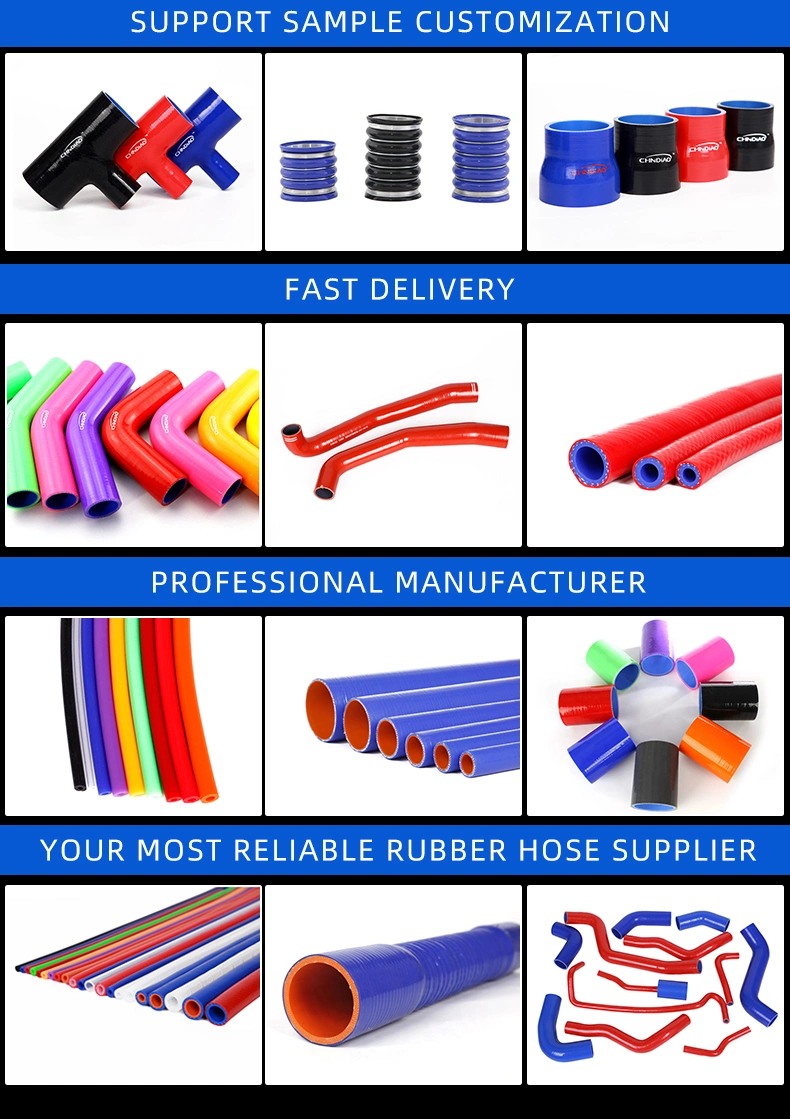 Factory High Temperature Oil Flexible FKM Inner Rubber Silicone Hose