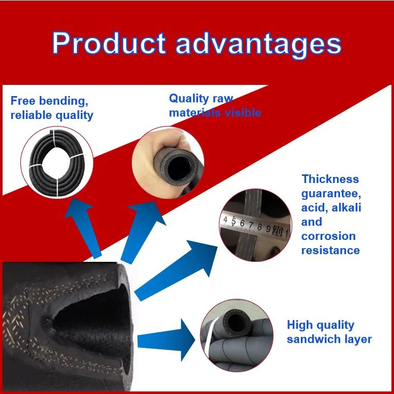 Manufacturer Supply Industric Rubber Hose Oil Resistant Wear Proof