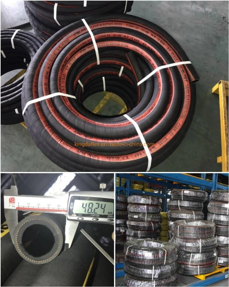 Factory Supply Sandblast Rubber Hose High Pressure Wear Resistant Industrial Sandblast Hose for Concrete Pump