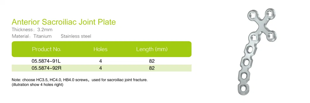 Anterior Sacroiliac Joint Plate Joint Implant Manufacture