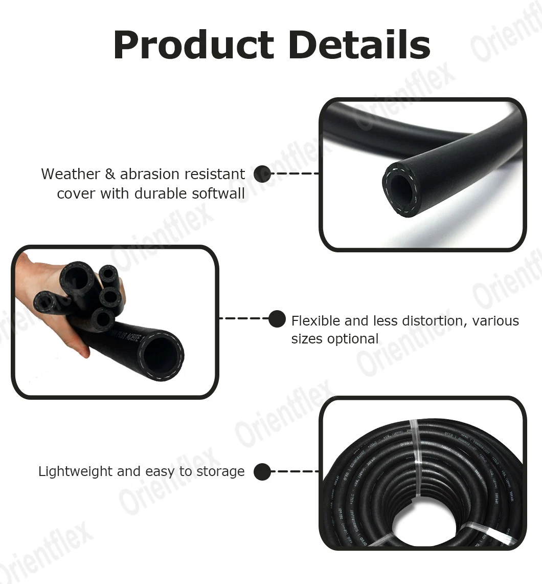 Double Walled High Temperature Flexible Oil Petrol Fuel Pump Hose Pipe